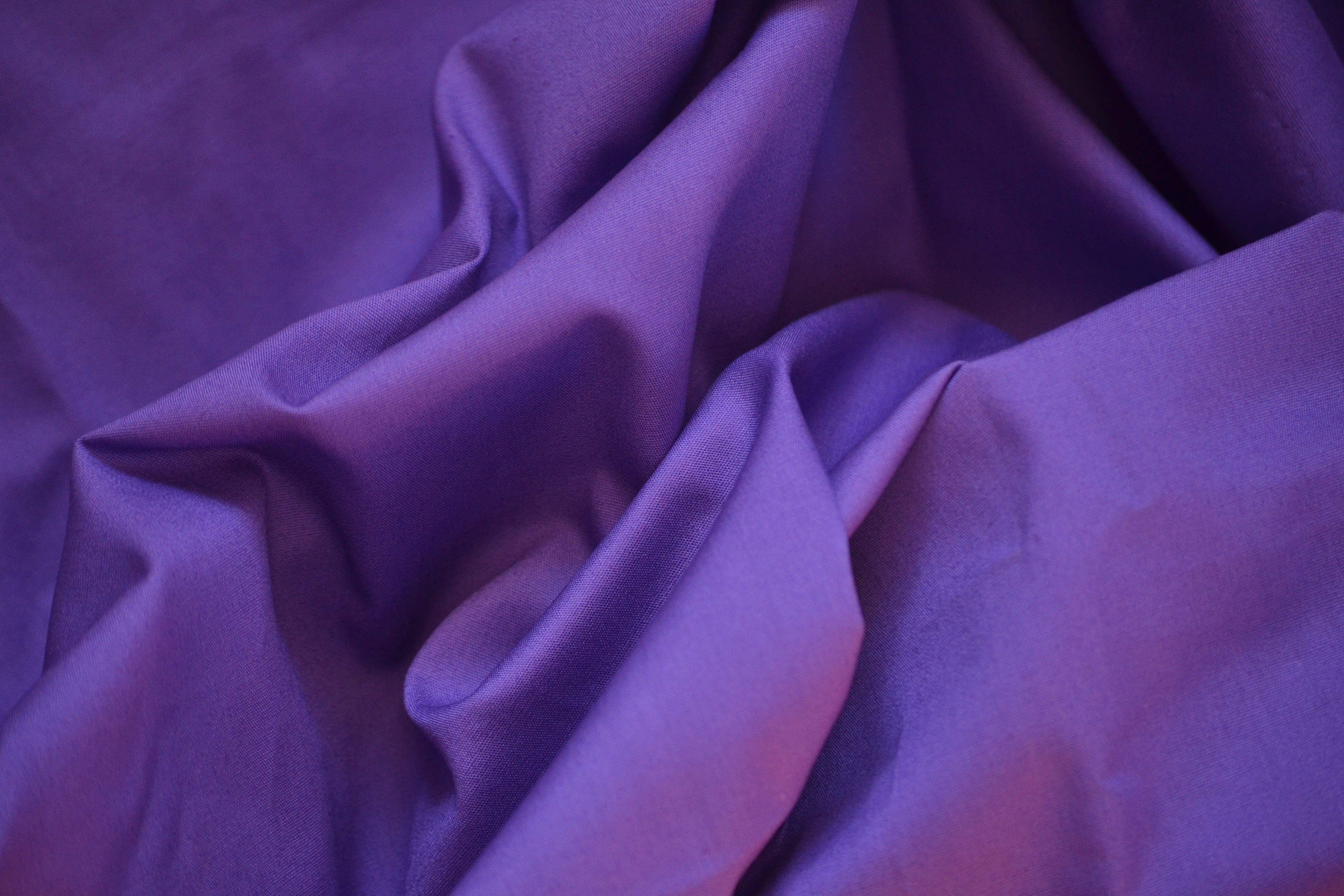 Satin de coton violet